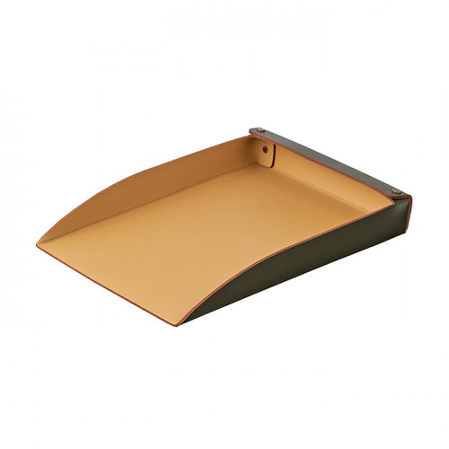 ADJ Лоток для бумаг, 32x23 см., цвет: оливковый/горчичный