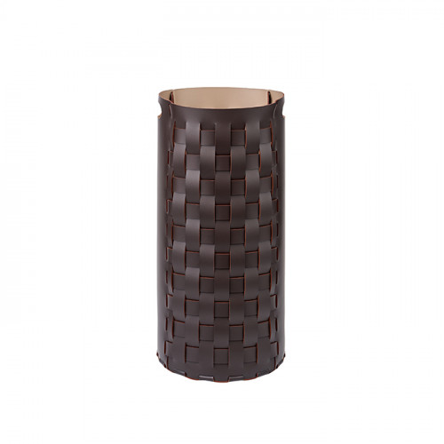 ADJ Круглая корзина для белья, D33x68 см., цвет: шоколад/капучино