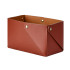 ADJ Коробочка MIU для чайных пакетов, 7x17xH8 см., цвет: бордо/коньяк