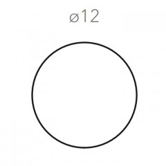 ADJ Круглый костер, D12 см., цвет: капучино/шоколад