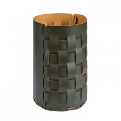 ADJ Корзина для мусора Bottega, D22xH35 см., цвет: оливковый/горчичный