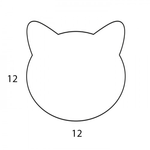 ADJ Костер детский Cat, 12x12 см., цвет: белый/панна котта