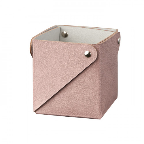 ADJ Коробочка MIU для чайных пакетов, 7x7xH8 см., цвет: пепельная роза/устричный