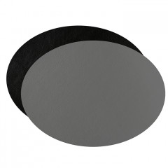 ADJ Овальный плейсмат, 47,5x35 см., цвет: серый/черный