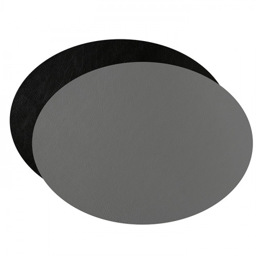 ADJ Овальный плейсмат, 47,5x35 см., цвет: серый/черный