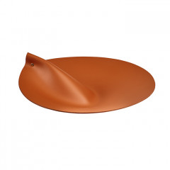 ADJ Крышка для корзины для белья, D33 см., цвет: коньяк/бордо