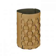 ADJ Корзина для мусора Dubai, D22xH35 см., цвет: горчичный/оливковый