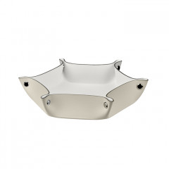 ADJ Мелочница, 15x18xH5 см., цвет: панна котта/белый