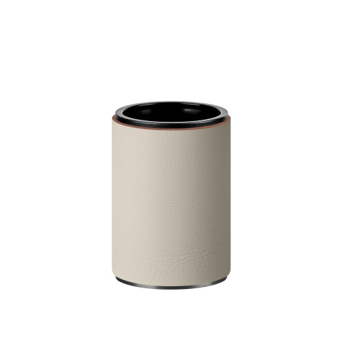 ADJ Стакан для зубных щеток, D7xH10 см., цвет:graphite/панна котта