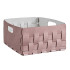 ADJ Корзинка Bottega, 35x35xH20 см., цвет: пепельная роза/устричный