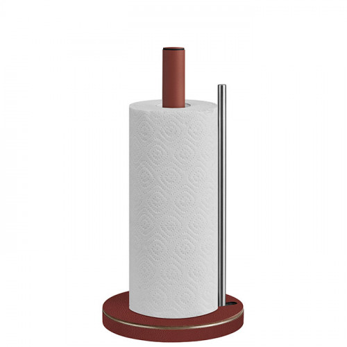 ADJ Держатель для кухонных рулонов, 16х35 см., цвет: бордо/коньяк