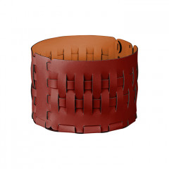 ADJ Корзина Bottega, D20xH12 см., цвет: бордо/коньяк