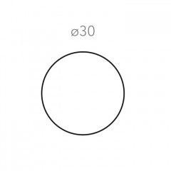 ADJ Круглый плейсмат, D30 см., цвет: устричный/пепельная роза