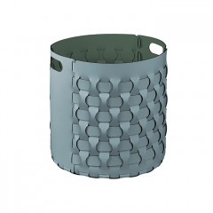 ADJ Круглая корзина Dubai, D40xH40 см., цвет: небесный/эвкалипт