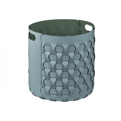 ADJ Круглая корзина Dubai, D40xH40 см., цвет: небесный/эвкалипт