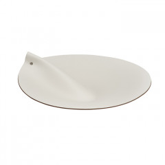 ADJ Крышка для корзины для белья, D33 см., цвет: белый/панна котта