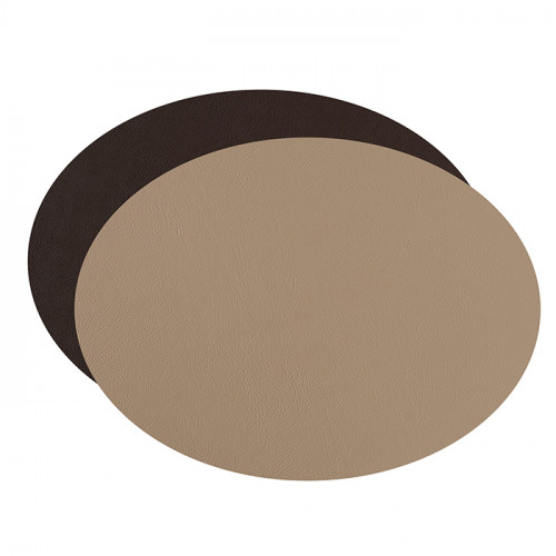 ADJ Овальный плейсмат, 47,5x35 см., цвет: капучино/шоколад