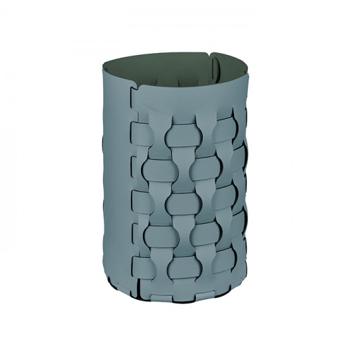 ADJ Корзина для мусора Dubai, D22xH35 см., цвет: небесный/эвкалипт