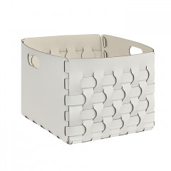 ADJ Корзинка Dubai, 35x40xH30 см., цвет: белый/панна котта