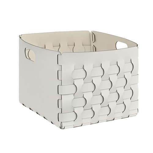 ADJ Корзинка Dubai, 35x40xH30 см., цвет: белый/панна котта