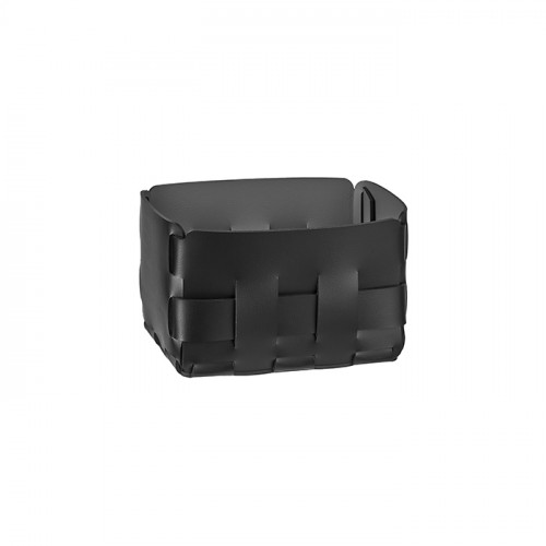 ADJ Корзинка Mini Bottega, 12x19xH13 см., цвет: черный/серый