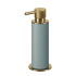 ADJ Диспенсер для жидкого мыла, D7xH19см., цвет: gold/небесный