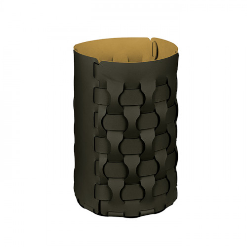 ADJ Корзина для мусора Dubai, D22xH35 см., цвет: оливковый/горчичный