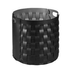 ADJ Круглая корзина Bottega, D40xH40 см., цвет: черный/серый