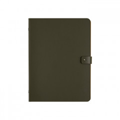 ADJ Блокнот А5, 16,5x25 см., цвет: оливковый/горчичный