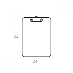 ADJ Держатель для бумаг, 32x29x5 см., цвет: серый/черный