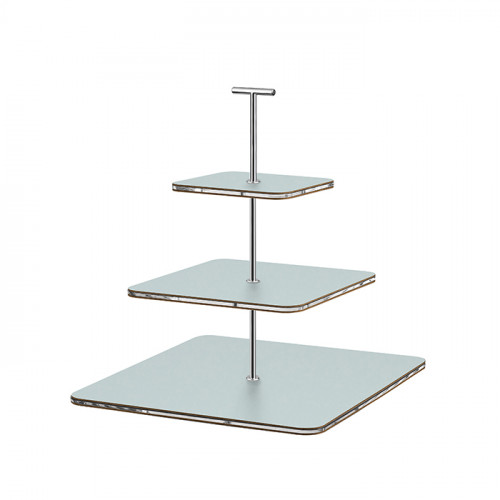 ADJ Сервировочная стойка, 30x30xH35 см.,ручка &amp;quot;Т&amp;quot;, цвет: небесный голубой, фурнитура хром