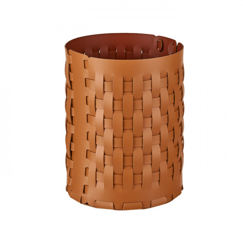 ADJ Корзина Bottega, D20xH25 см., цвет: коньяк/бордо