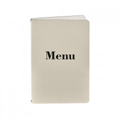 ADJ Меню для ресторана, 17x25 см., цвет: панна котта/белый