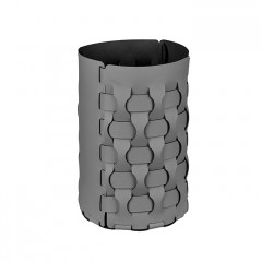 ADJ Корзина для мусора Dubai, D22xH35 см., цвет: серый/черный