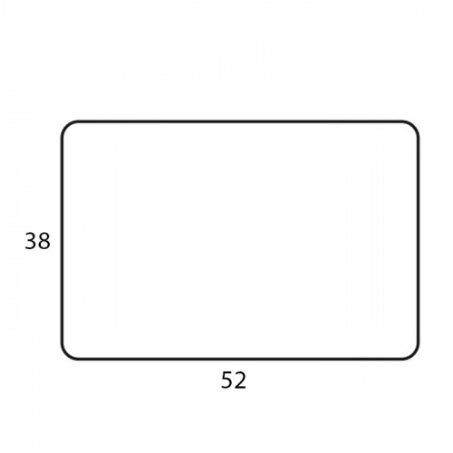 ADJ Прямоугольный плейсмат, 52x38 см., цвет: коньяк/бордо
