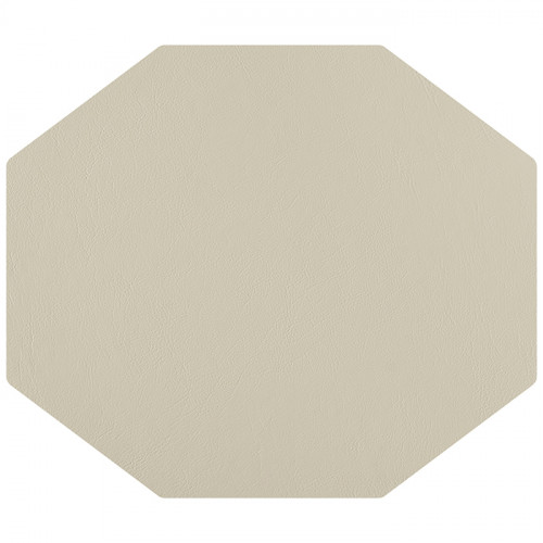 ADJ Шестиугольный плейсмат, 44,5x38 см., цвет: белый/панна котта