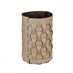 ADJ Корзина для мусора Dubai, D22xH35 см., цвет: капучино/шоколад