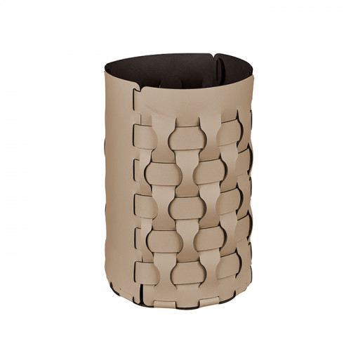 ADJ Корзина для мусора Dubai, D22xH35 см., цвет: капучино/шоколад