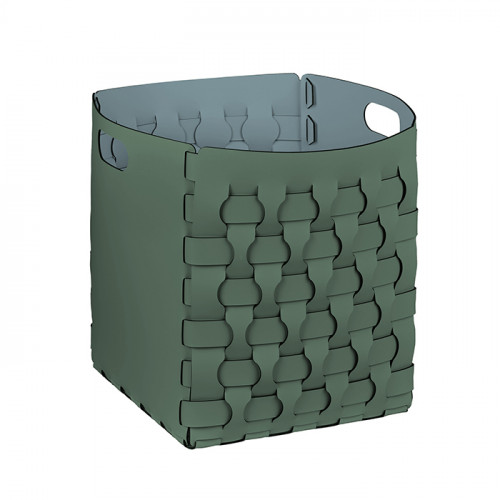 ADJ Корзинка Dubai, 35x35xH40 см., цвет: эвкалипт/небесный