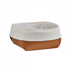 ADJ Корзина для хлеба, 20x20xH9 см., цвет: коньяк/бордо