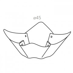 ADJ Фруктовница, D45 см., цвет: капучино/шоколад