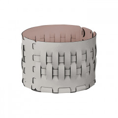 ADJ Корзина Bottega, D20xH12 см., цвет: устричный/пепельная роза