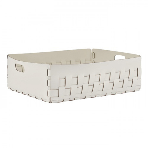 ADJ Корзинка Dubai, 60x50xH20 см., цвет: белый/панна котта