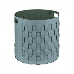 ADJ Круглая корзина Bottega, D40xH40 см., цвет: небесный/эвкалипт