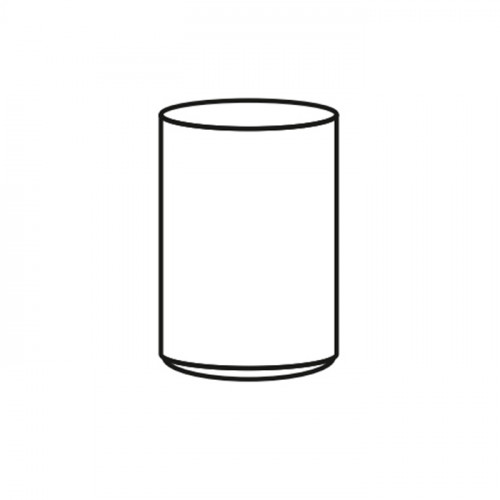 ADJ Стакан для зубных щеток, D7xH10 см., цвет:graphite/небесный