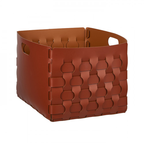 ADJ Корзинка Dubai, 35x40xH30 см., цвет: бордо/коньяк