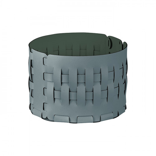 ADJ Корзина Bottega, D20xH12 см., цвет: небесный/эвкалипт