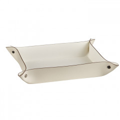 ADJ Мелочница, 20x14xH5 см., цвет: панна котта/белый