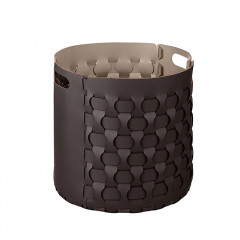 ADJ Круглая корзина Dubai, D40xH40 см., цвет: шоколад/капучино
