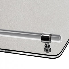 ADJ Поднос Asti, 36x24xH5 см., цвет: устричный/пепельная роза, фурнитура графит